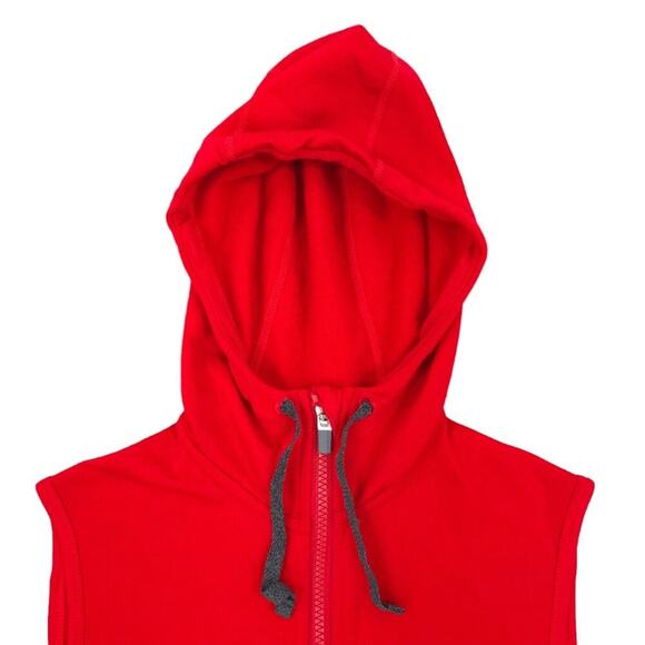 Icebreaker Womens RealFLEECE Dia Hooded Merino Wool Vest Rocket Red - Picture 3 of 13